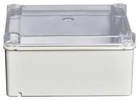JUNCTION BOX, IP55, PLASTIC, GREY/CLEAR 1SL0874A00