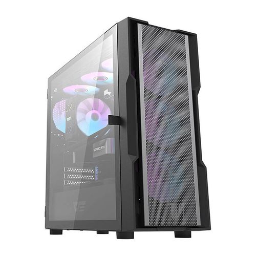 Darkflash DK431 Mesh computer case (black) + 4 ARGB fans, Darkflash DK431 Mesh Black