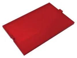 COVER, 42MM X 66.8MM X 2.5MM, PC, RED MC001151