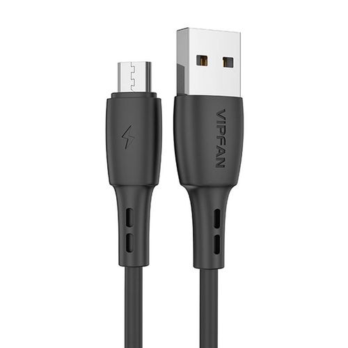 USB to Micro USB cable VFAN Racing X05, 3A, 1m (black), Vipfan X05MK-1m-black