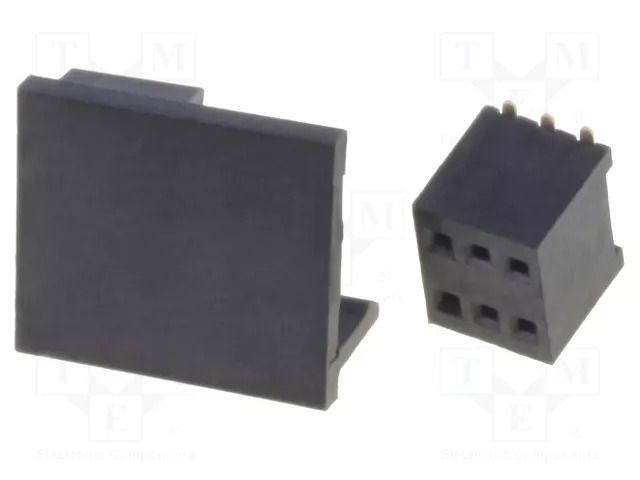 Connector: pin strips; socket; female; PIN: 6; SMT; straight; 1.27mm CONNFLY DS1065-10-2X3S8BS