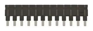 JUMPER, 12POS, 16A, 6.7MM, BLACK 09330009862