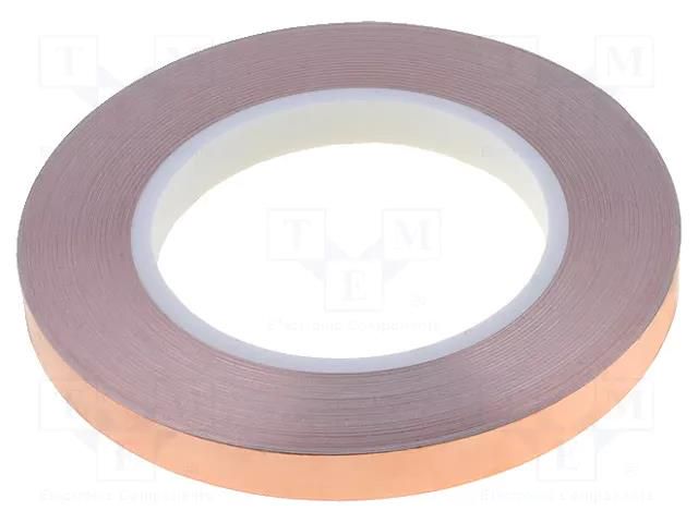 Tape: electrically conductive; W: 12mm; L: 33m; Thk: 0.075mm; copper H-OLD HOLD-SCUT-12MM-33M