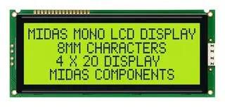 DISPLAY, ALPHANUMERIC, YELLOW/GREEN MC42008A6W-SPTLY