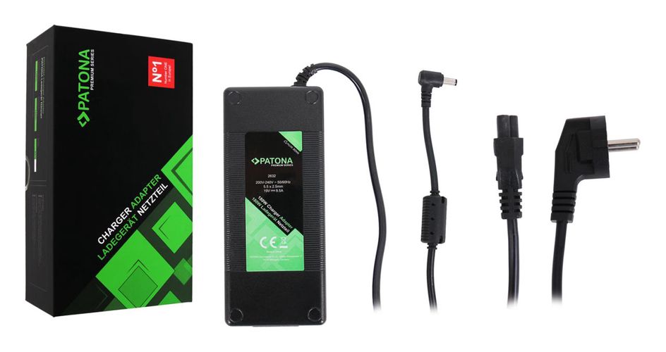 PATONA Premium Charger 180W 19V 9,5A 5,5 x 2,5mm, PATONA 2632 4055655227711