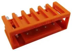 TERMINAL BLOCK, HEADER, 6POS, TH 734-236