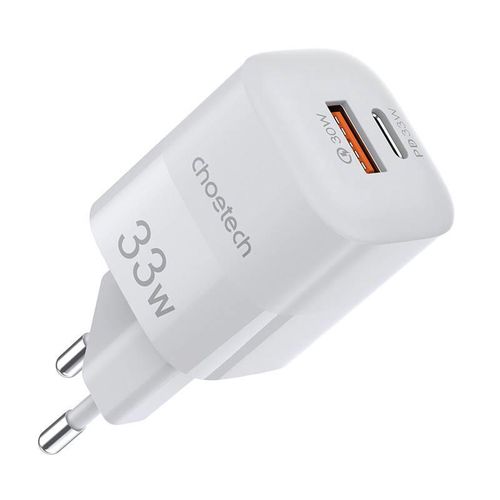 Wall Charger Choetech, 33W, PD5006 A+C dual port (white), Choetech PD5006-EU-WH