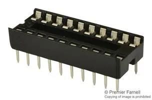 DIP SOCKET, 20POS, 2ROW, 2.54MM, TH 4820-3000-CP