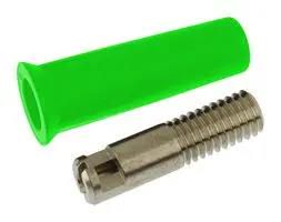 TEST JACK, 36A, SOLDER, GREEN 76-1446