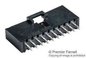 CONN, HEADER, 10POS, 1ROW, 2.54MM 70543-0009