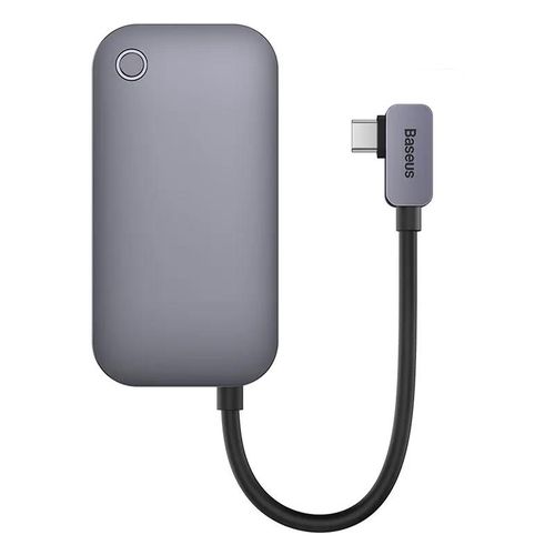 Hub 6in1 Baseus PadJoy Series USB-C to USB 3.0 + HDMI + USB-C PD + jack 3.5mm + SD/TF (Grey), Baseus WKWJ000113