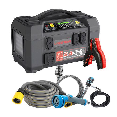 Lokithor AW401 Jump Starter / Booster 2500A + Powerbank 20000mAh + Compressor + Flash Light + Power Wash 5-in-1 Device, Lokithor AW401