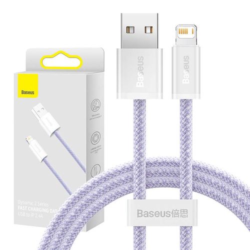 USB cable for Lightning Baseus Dynamic 2 Series, 2.4A, 1m (purple), Baseus CALD040005