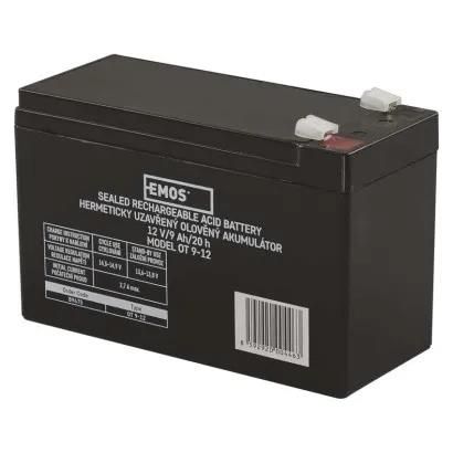 SLA battery 12V 9Ah faston 6,3mm, EMOS B9675 8592920004463