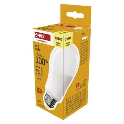 LED Bulb Basic A60 / E27 / 17.8 W (100 W) / 1521 lm / Warm white, EMOS ZL5F62