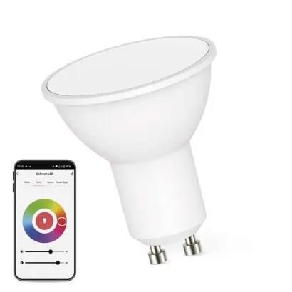 LED Bulb GoSmart MR16 / GU10 / 4.8 W (35 W) / 400 lm / RGB / dimmable / Zigbee, EMOS ZQZ832R 8592920121191