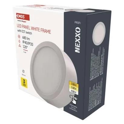 LED surface luminaire NEXXO, round, white, 7.6W, with change CCT, EMOS ZM5123 8592920109212