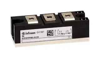 THYRISTOR DIODE MODULE, 1.4KV, 162A TT162N14KOFHPSA2