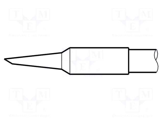 Tip; conical sloped; 1.2mm; longlife JBC TOOLS JBC-C245710