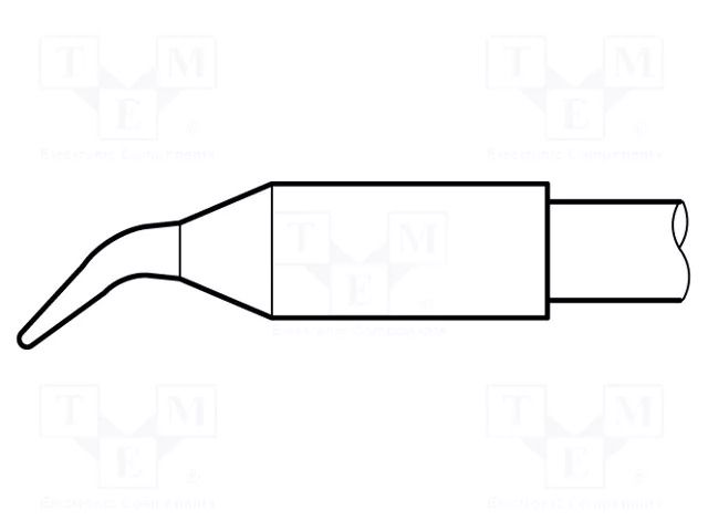 Tip; bent conical; 0.5mm; longlife JBC TOOLS JBC-C245929