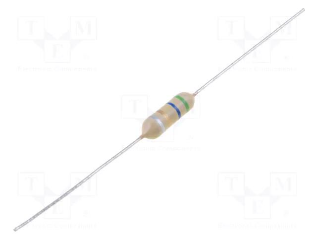 Inductor: axial; THT; 5.6uH; 1.6A; 74mΩ; ±10%; Ø4.06x12.7mm BOURNS 5300-10-RC