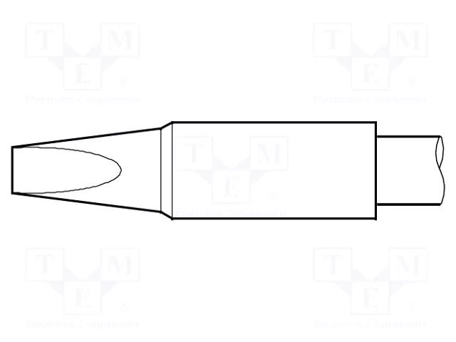 Tip; chisel; 4x1.3mm; longlife JBC TOOLS JBC-C470014