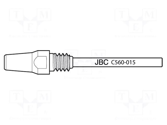Tip: for desoldering irons; 5.2x3mm; Features: longlife JBC TOOLS JBC-C560015