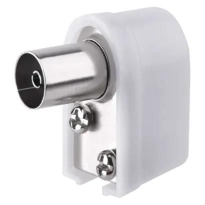 IEC Aerial Connector female, push type, angle, EMOS K1821 8595025356826