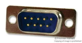 D SUB CONN, PLUG, 9POS, SOLDER SPC15444