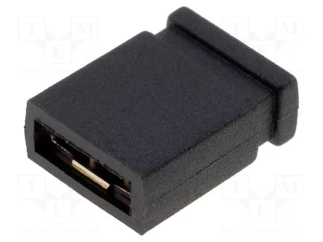 Connector: pin strips; jumper; female; 2.54mm; 1x2; Type: closed NINIGI JUMPER-B-Z