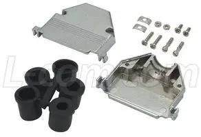 D SUB HOOD KIT, 180 DEG, DB50/HD78, ZINC SDC50AG