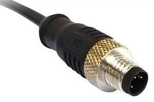 SENSOR CORD, 4P M12 PLUG-FREE END, 1M PXPPVC12FIM04ACL010PVC