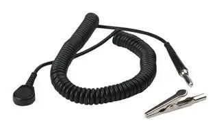 WRIST STRAP GROUND CORD, 3M, BLACK 2220