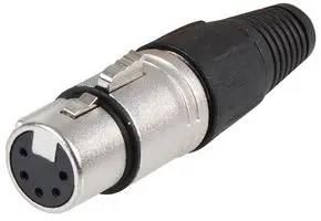 CONNECTOR, XLR AUDIO, PLUG, 5POS, CABLE FC6165