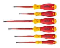 SCREWDRIVER SET, SLOTTED/POZIDRIV, 6PCS 36455