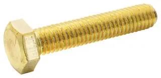 HEX HEAD SCREW, BRASS, M6, PK100 M630HHBRSCS100-