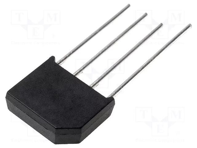 Bridge rectifier: single-phase; Urmax: 1kV; If: 4A; Ifsm: 120A; flat YANGJIE TECHNOLOGY KBL410-YAN