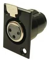 CONNECTOR, XLR, JACK, 3POS, PANEL FC6101