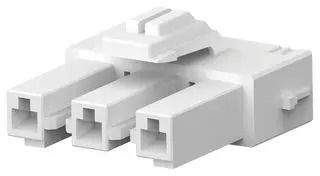 PLUG HOUSING, 3POS, NYLON, NATURAL 179938-1