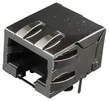 RJ45 CONN, JACK, 8P8C, 1PORT, R/A, THT 43202-8104