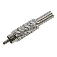 RCA Plug (Nickel/White) JR1620+S-WH-ROHS/2PCS/BAG