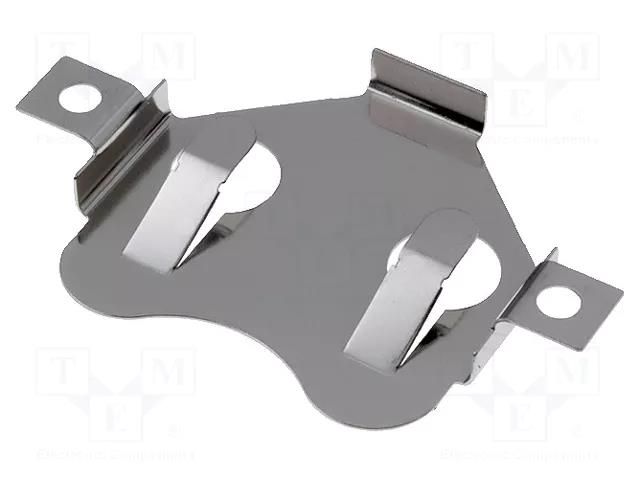 Clip; CR2430,DL2430; SMD; H: 4mm; Ø: 24mm KEYSTONE KEYS3006