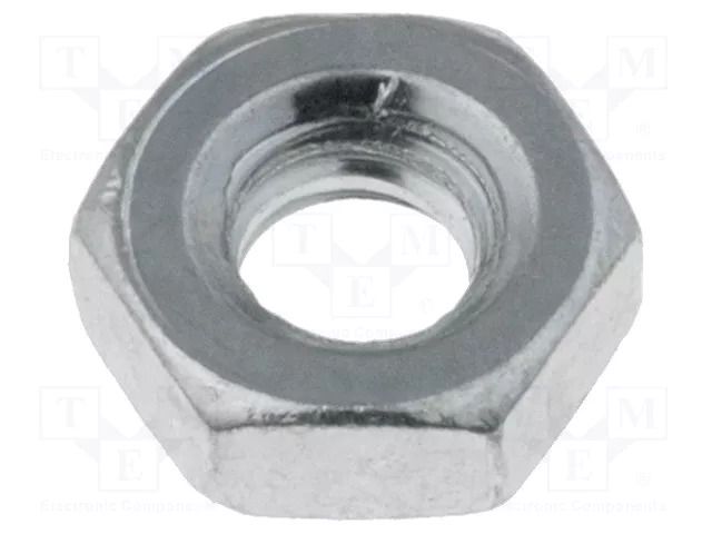 Nut; hexagonal; UNC 6-32; Thread: inch; 32; steel; Plating: zinc KEYSTONE KEYS4701