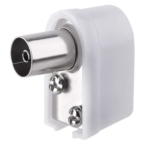 IEC Aerial Connector female, push type, angle, EMOS K1821 8595025356826