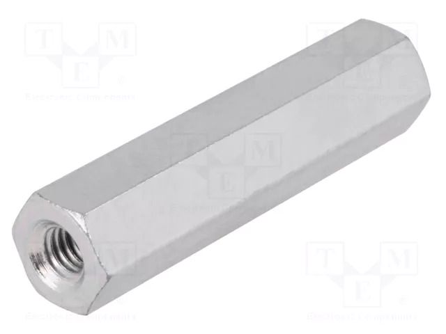 Screwed spacer sleeve; 25mm; Int.thread: M8; hexagonal; steel DREMEC TFF-M8X25/DR1213