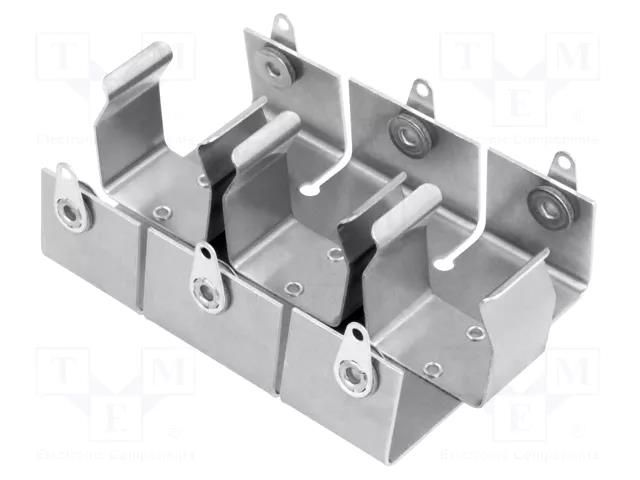 Holder; C,R14; Batt.no: 3; screw,SMT; solder lugs; aluminium KEYSTONE KEYS187