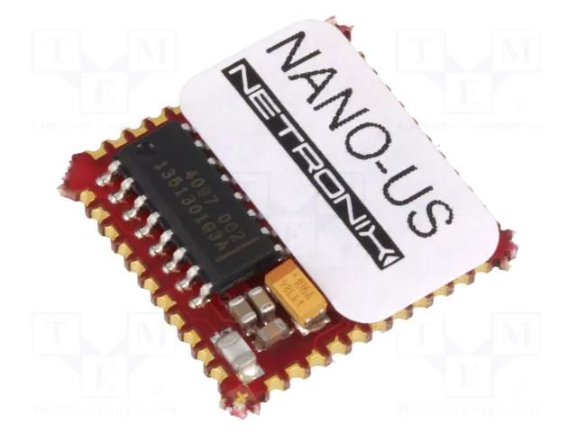 RFID reader; 5V; 1-wire,GPIO,I2C,RS232 TTL,RS485,SPI,WIEGAND NETRONIX NANO-US