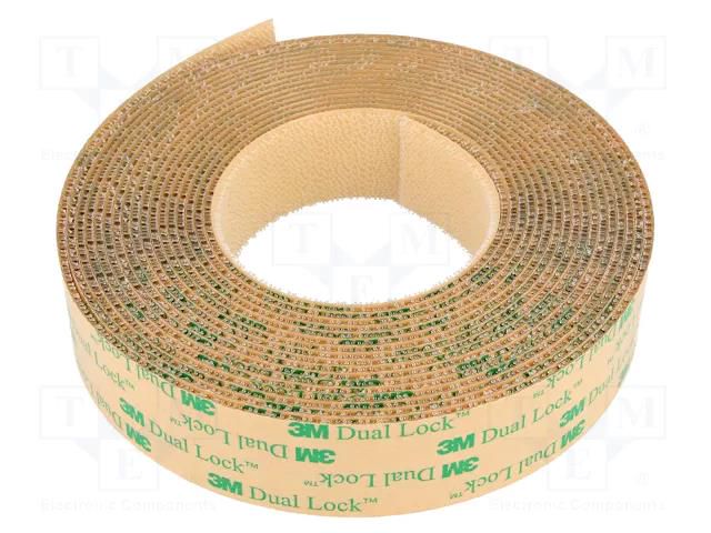 Tape: hook and loop; W: 25mm; L: 5m; Thk: 2.31mm; acrylic; -29÷70°C 3M 3M-SJ4570-25-5