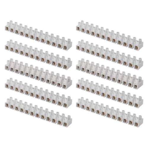 Terminal block 12×16,00 mm white, EMOS A4004 8595025359087