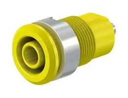 BANANA JACK, 4MM, 24A, SOLDER, YELLOW 49.7049-24